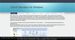 Desktop Screenshot of churchsecretaryforwindows.com